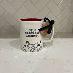 Rae Dunn Stop Clucking Around Mug